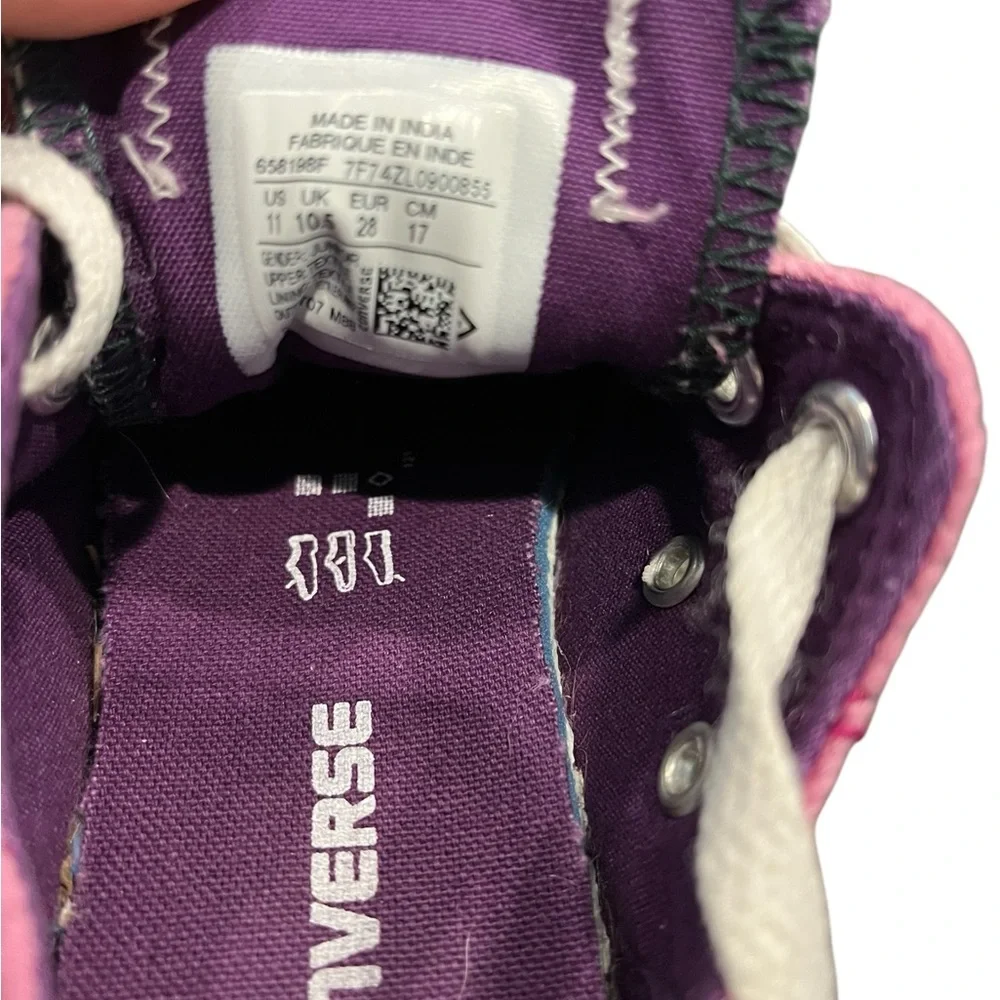 Youth Converse All‎ Star Lace Up Sneaker Velvet Kids Size 11 Pink